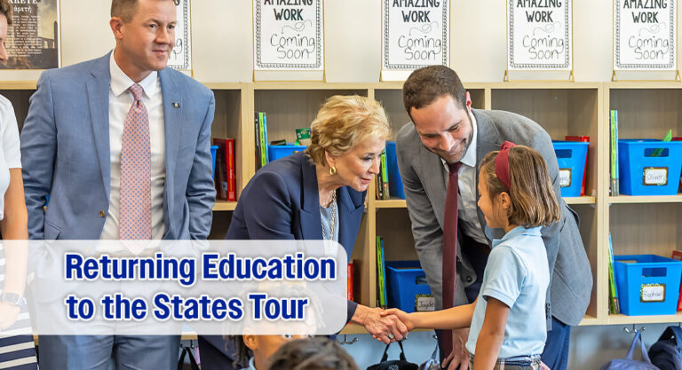 Secretary McMahon Visits Louisiana on Returning Education to the States Tour