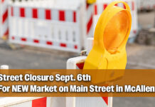 McAllen Street Closure for Market on Main Street, Sept. 6th