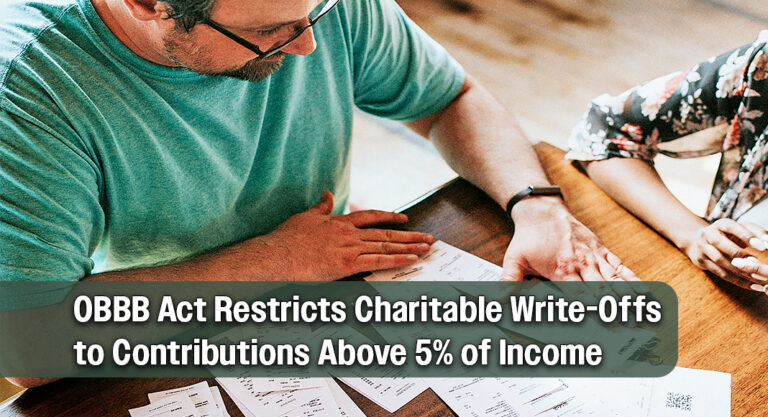 New 5% Income Floor Limits Charitable Deductions for Itemizers