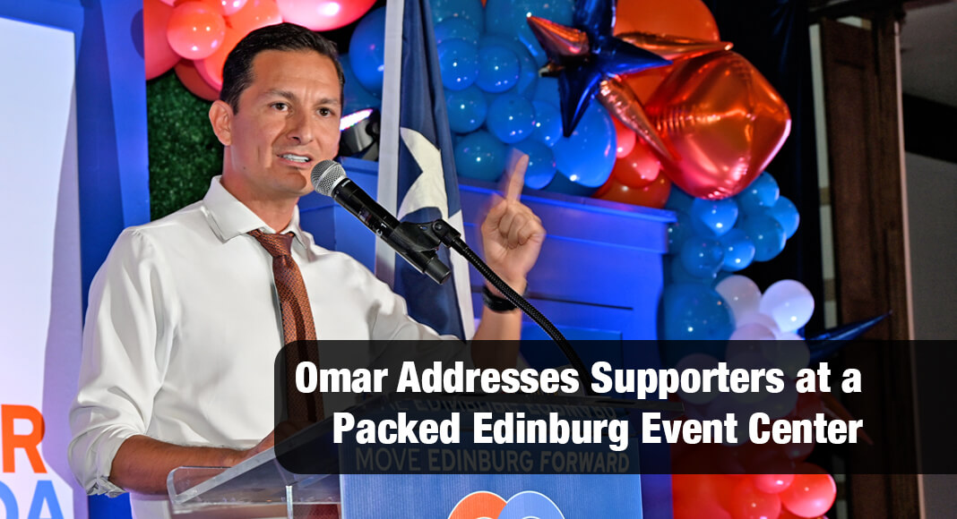 Omar Ochoa Announces Candidacy for Mayor of Edinburg at a packed St. Michael Event Gallery. Photo by Roberto Hugo González