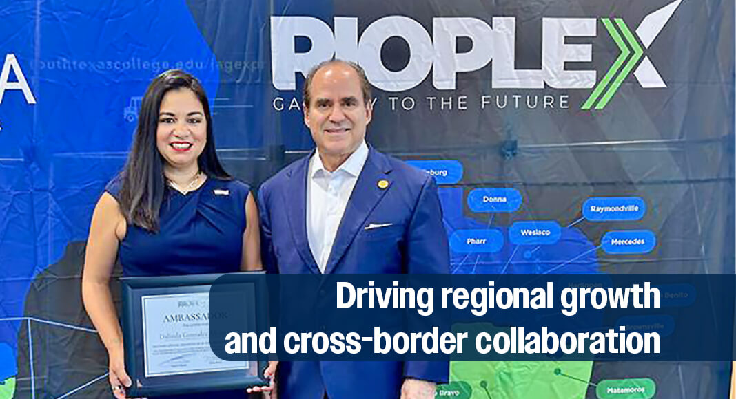 South Texas College Trustee Dalinda Gonzalez-Alcantar has been appointed as RioPlex Ambassador of the Region, an honor that recognizes her leadership, commitment to education and dedication to advancing cross-border collaboration. STC image
