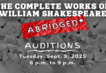 STC Theatre & Dance to hold auditions for The Complete Works of William Shakespeare (abridged), Sept. 9th