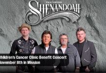 Celebrated Country Music Group Shenandoah to Perform at Children’s Cancer Clinic Benefit Concert