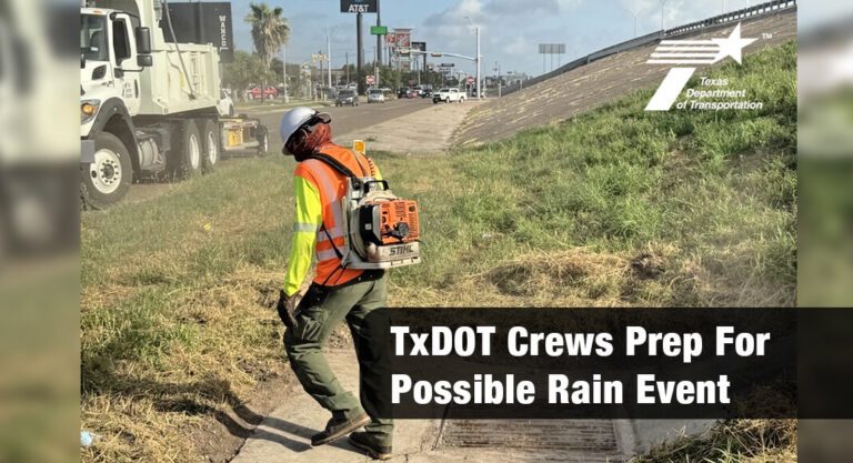 TxDOT Crews Prep For Possible Rain Event 