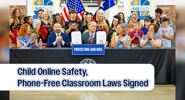 Governor Signs Child Online Safety, Phone-Free Classroom Laws