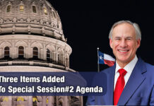 Abbott Adds Three Items to Special Session #2 Agenda