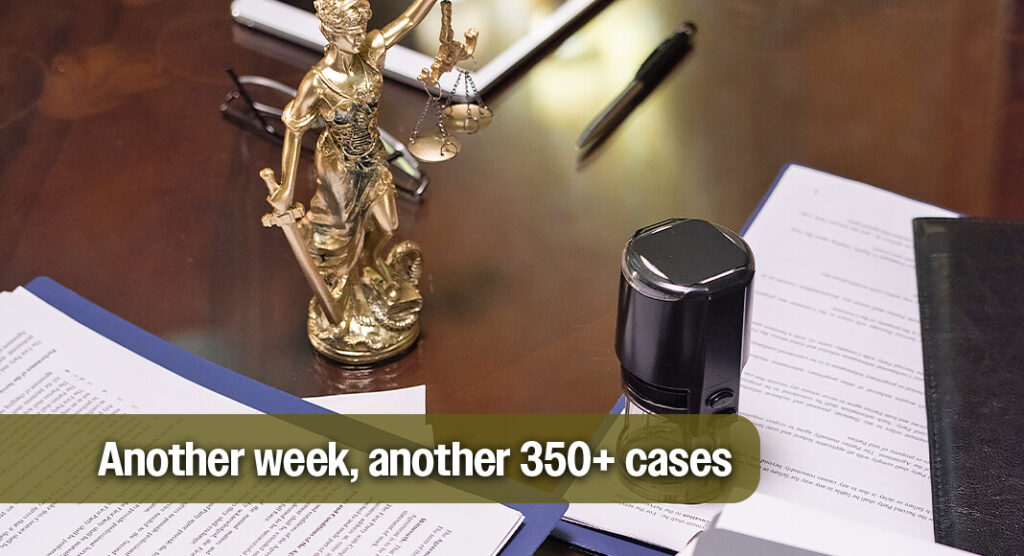 A total of 352 cases have been filed charging 356 people from Aug. 29 – Sept. 4 for various immigration and related border security crimes. Image for illustration purposes