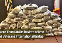 Brownsville CBP Officers Seize More Than $840K in Meth at Veterans International Bridge
