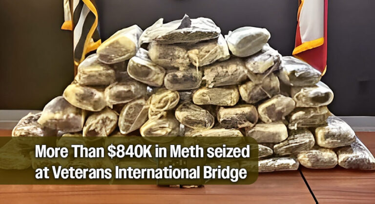 Brownsville CBP Officers Seize More Than $840K in Meth at Veterans International Bridge