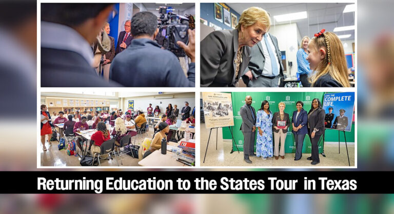 Secretary McMahon Visits Texas on the Returning Education to the States Tour  