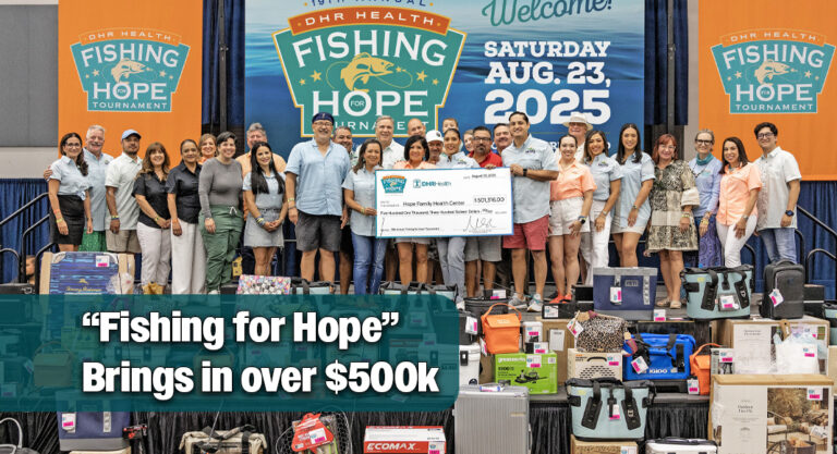 DHR Health’s 19th Annual “Fishing for Hope” Tournament  “Reels In” Over $500,000 for the Hope Family Health Center