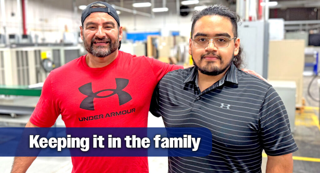 Father and son Juan (left) and John (right) Martinez said they started with South Texas College’s Heating, Ventilation, Air Conditioning and Refrigeration (HVACR) program seeking growth and a plan for a sustainable future for their family. STC image