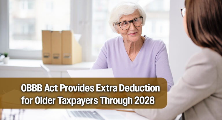 Seniors to Receive Larger Standard Deduction Under New Tax Law