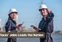 Texas Leads All States for Jobs Gained Over Last 12 Months