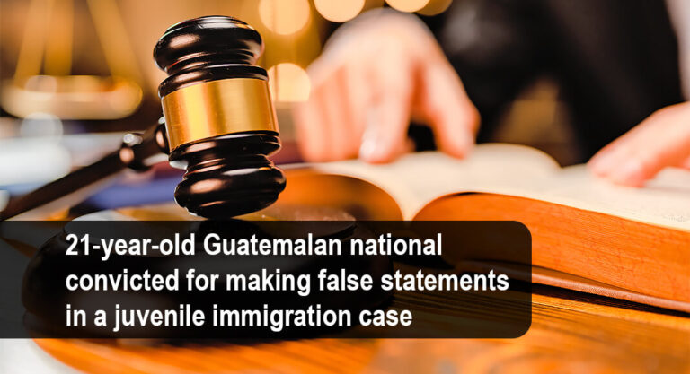 Adult masquerading as minor to illegally enter the country found guilty