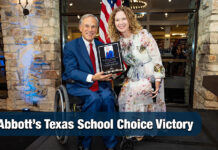 Governor Presented With “Champion For Choice Award” Following Historic Texas School Choice Victory