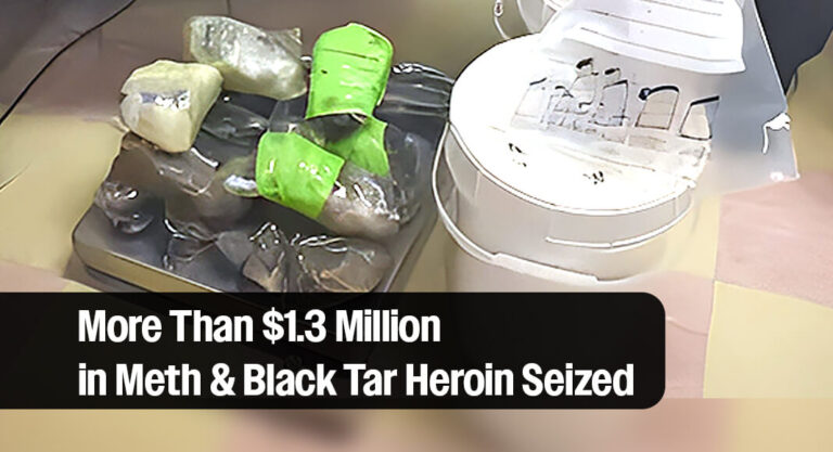 CBP Officers Seize More Than $1.3 Million in Meth & Black Tar Heroin at Los Indios International Bridge