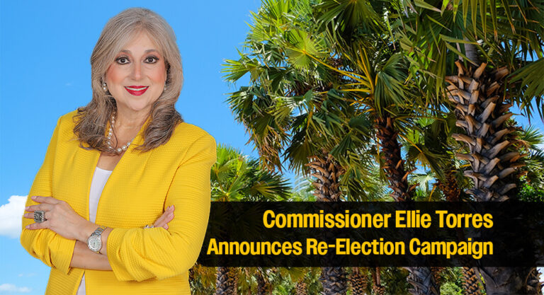 Commissioner Ellie Torres Announces Re-Election Campaign for Third Term