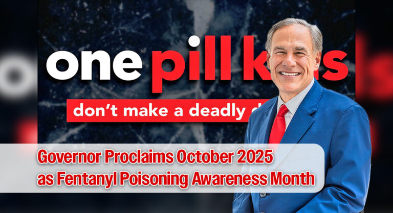 Governor Proclaims October 2025 as Fentanyl Poisoning Awareness Month