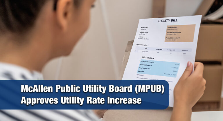 McAllen Public Utility Board Approves Rate Adjustment