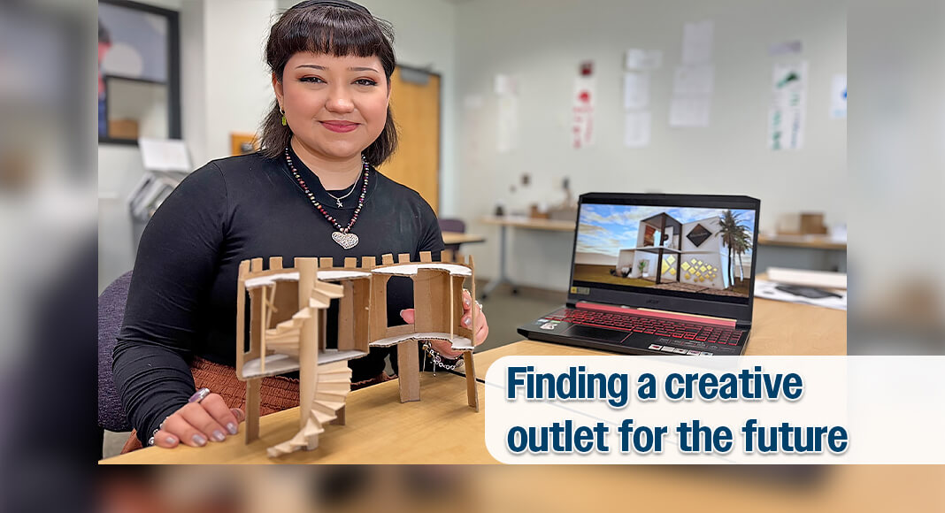 South Texas College Architecture student Natalia Cardenas Cardenas said she grew up with a love for architecture through an early influence in history and art. Now inspired by STC faculty and encouraged by family’s emphasis on education, Cardenas said she motivated to pursue her professional goals. STC image