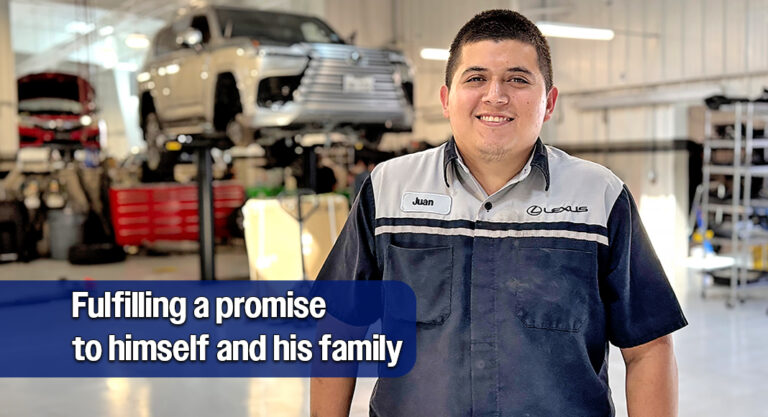STC Automotive Tech Program Transforms Alum into Lexus Master Technician