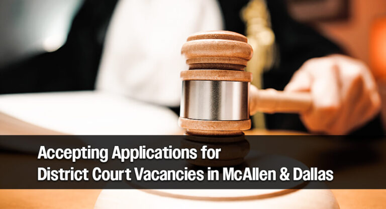 Cornyn, Cruz Accepting Applications for District Court Vacancies