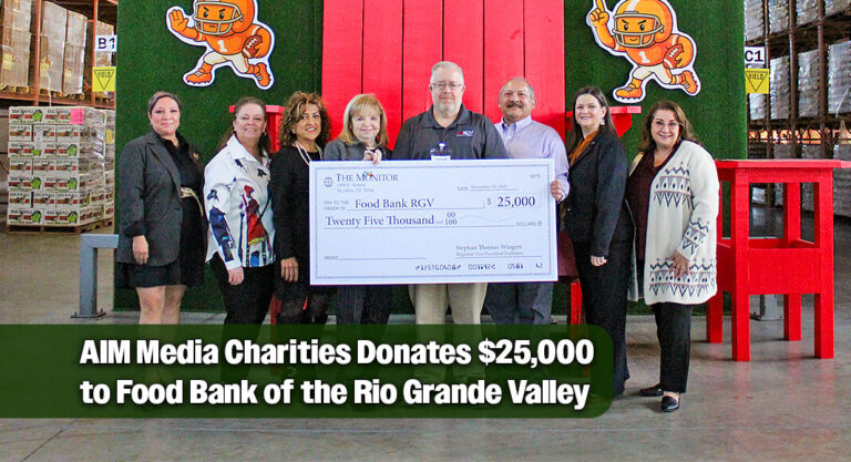 AIM Media Charities Donates $25,000 to Food Bank of the Rio Grande Valley