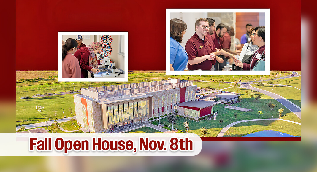 The Texas A&M University Higher Education Center at McAllen(HECM) invites the community, including high school and transfer students, to attend its fall Open House event on Saturday, Nov. 8, 2025, from 9 a.m. to noon. Courtesy image