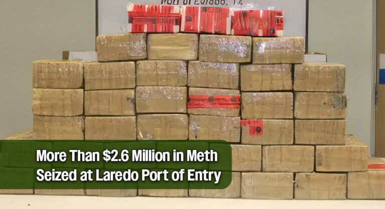 CBP Officers Seize More Than $2.6 Million in Meth at Colombia-Solidarity Bridge