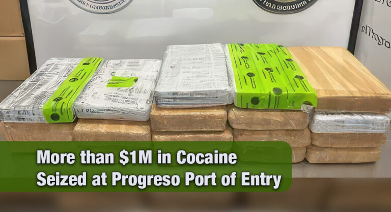 CBP Officers at the Progreso Port of Entry Make Narcotics Find of More than $1M