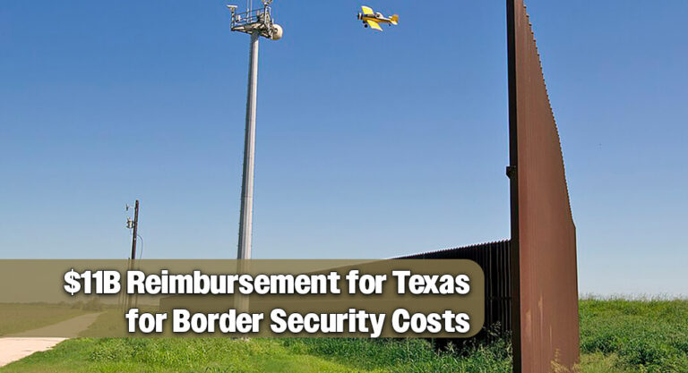 Senators Urge Prioritization of $11B Reimbursement to Texas for Border Security Costs