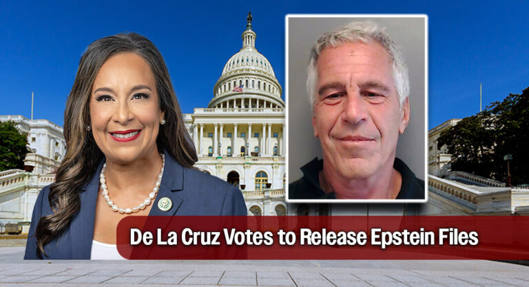 De La Cruz Votes to Release Epstein Files