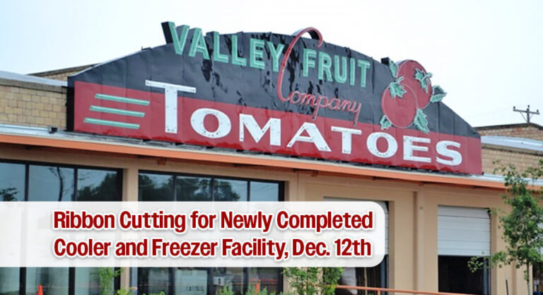 Food Bank RGV to Host Ribbon Cutting for Newly Completed Cooler and Freezer Facility, Dec. 12th