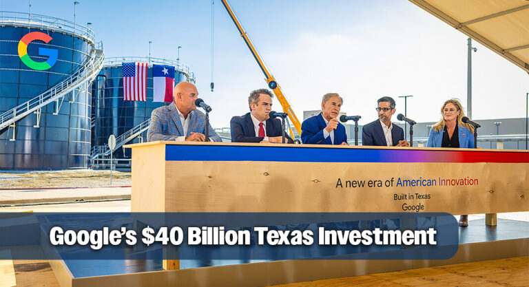 Governor Abbott, Google Announce $40 Billion Investment In Texas