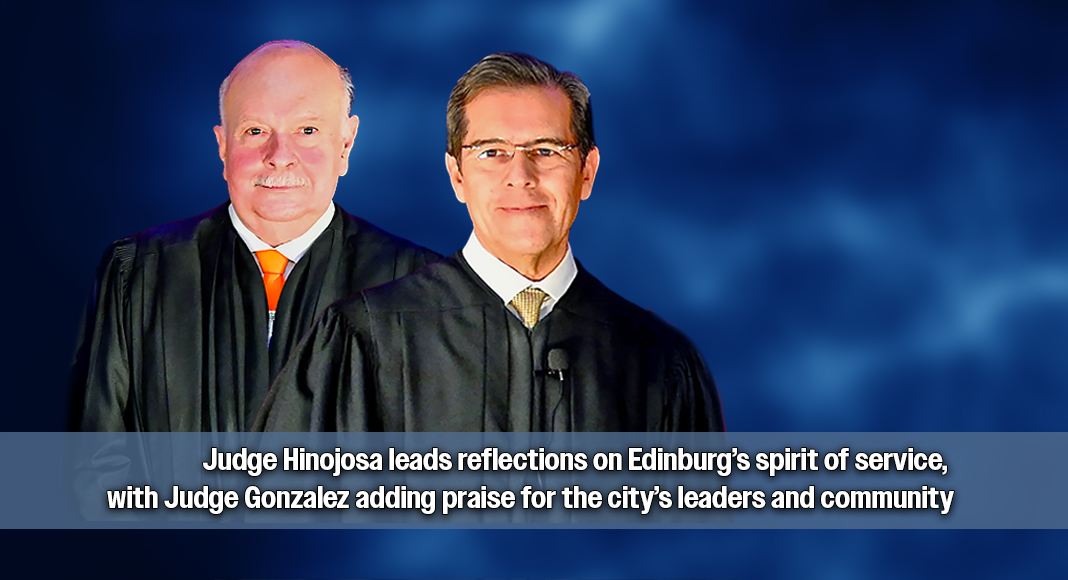U.S. District Judge Ricardo Hinojosa, and County Court #1 Judge Rudy Gonzalez. Photos by Noah Mangum González