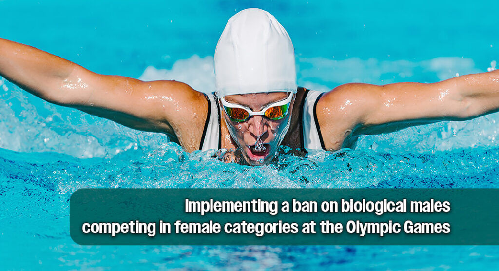 U.S. Senator John Cornyn (R-TX) today sent a letter to the newly elected President of the International Olympic Committee (IOC), Kirsty Coventry, urging the IOC to finalize and implement a ban on biological males competing in female categories at the Olympic Games to ensure fairness, safety, and integrity in women’s sports. Image for illustration purposes