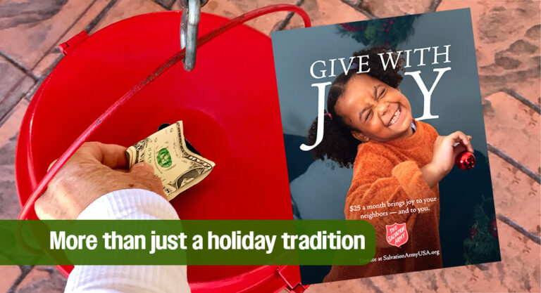 Give With Joy This Christmas as The Salvation Army’s Red Kettle Campaign Returns