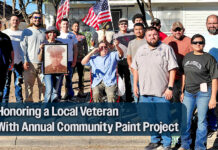 STC Construction Students Honor Veteran with Annual Community Paint Project