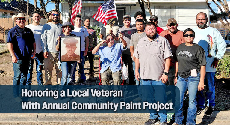 STC Construction Students Honor Veteran with Annual Community Paint Project