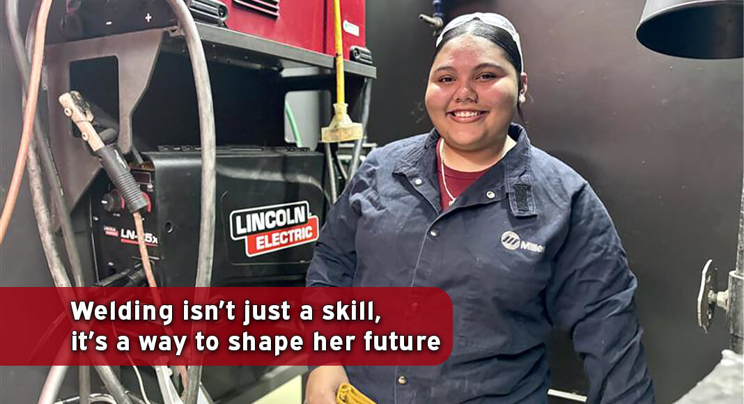 For 16-year-old Mercedes High School junior Jamie Noriega, welding isn’t just a skill, it’s a way to shape her future. STC image