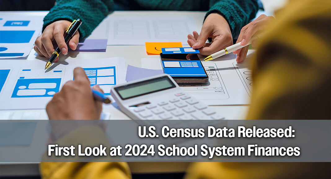 The U.S. Census Bureau today released a first look at data from the 2024 Annual Survey of School System Finances. Image for illustration purposes