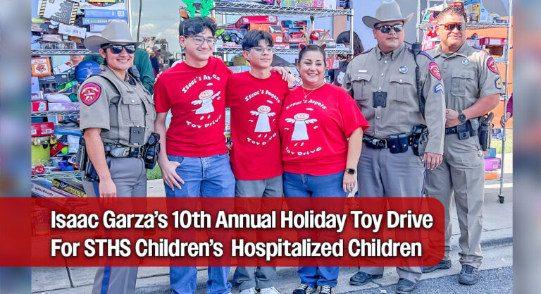 Former STHS Children’s Patient Launches His 10th Annual Holiday Toy Drive