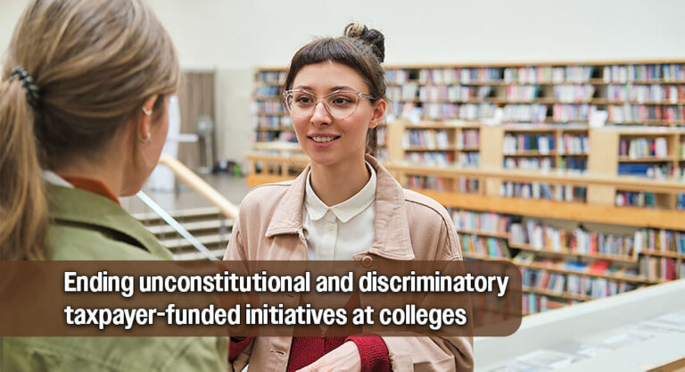 Pax­ton Sues to End Discriminatory Higher Education Work Programs