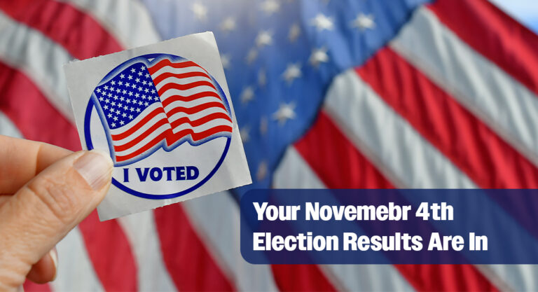 November 4th Unofficial Election Results