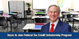 Governor Announces Texas’ Intent to Opt in to Federal School Choice Tax Credit Program
