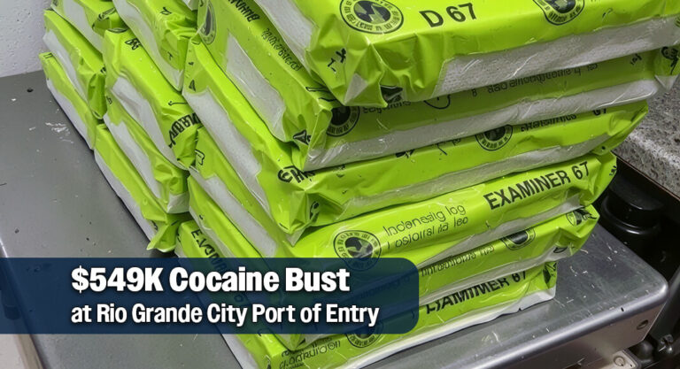 CBP Officers Seize More than $549,000 in Cocaine at the Rio Grande City Port of Entry