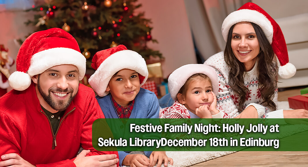 This free and festive family event will take place on Thursday, December 18, 2025, from 6 p.m. to 8 p.m. at the library, located at 1906 S. Closner Blvd.Image for illustration purposes