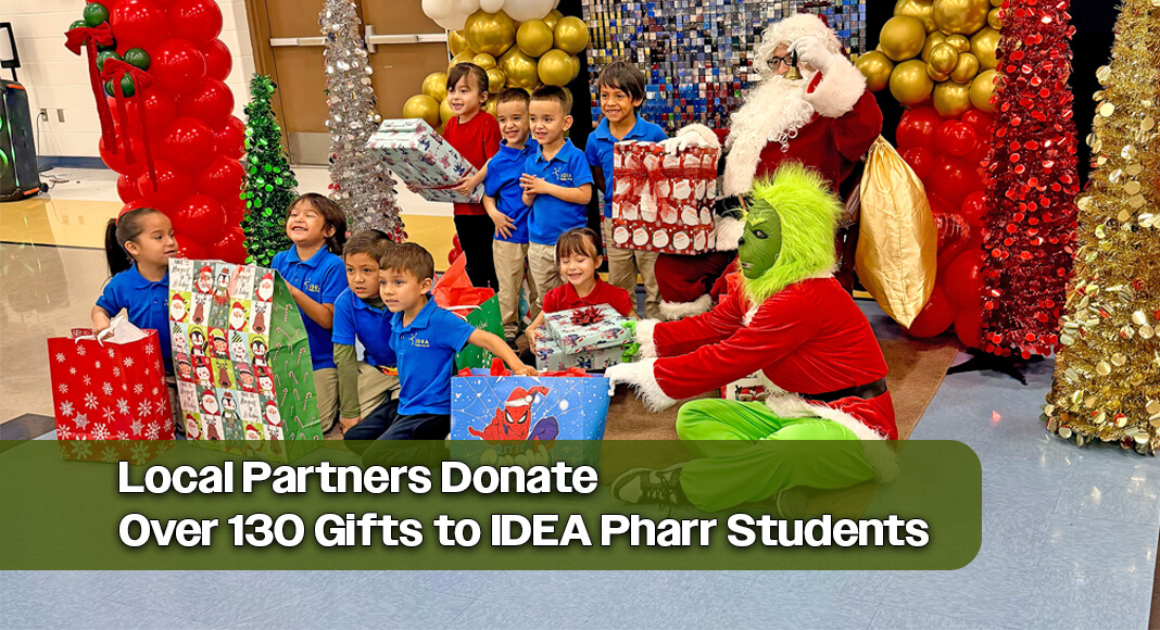 IDEA Pharr students enjoying their new gifts. Courtesy image