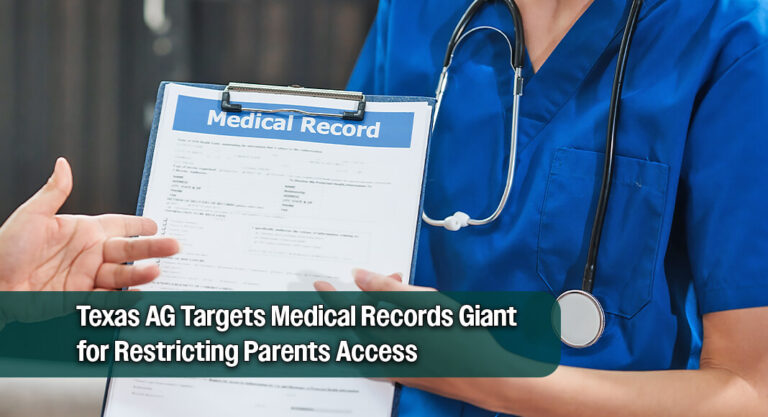 Paxton Sues Medical Records Giant for Blocking Data and Parental Access
